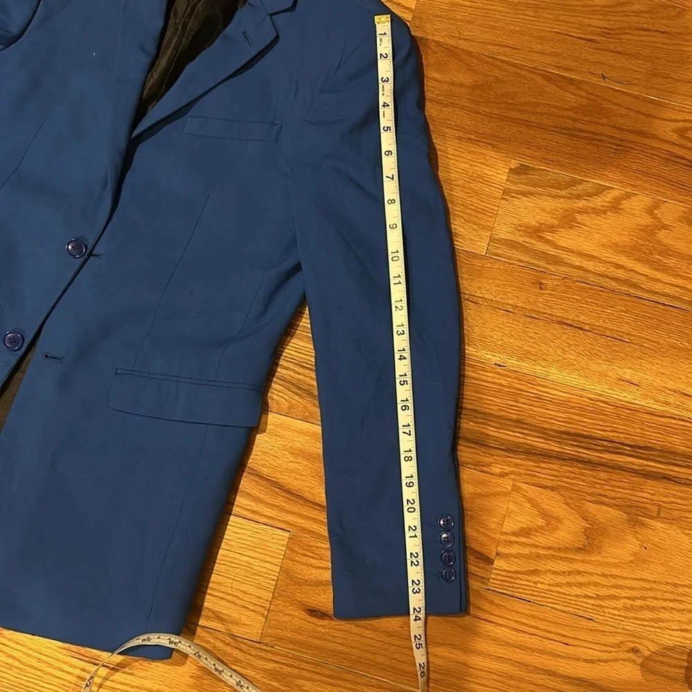 Royal Blue Slim-Fit Sport Coat with Notched Lapel